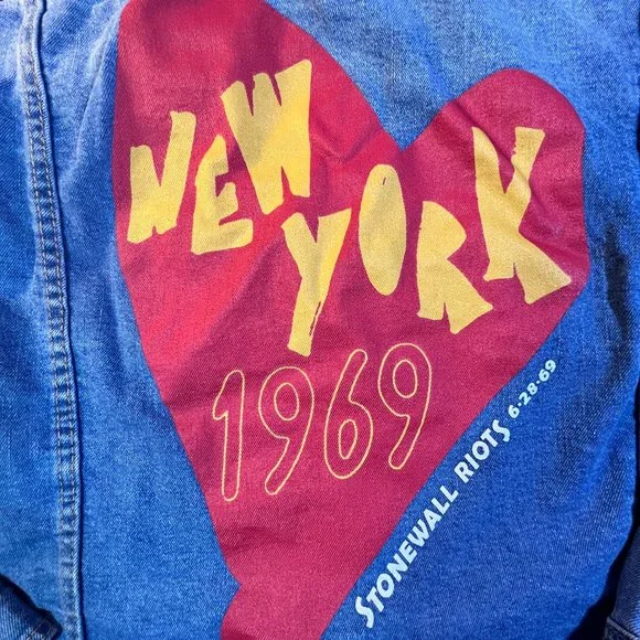 STONEWALL RIOTS Denim Jeans Jacket (BRAND NEW W/ TAGS) Size SMALL - Picture 4 of 10